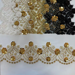 gold lace trimming