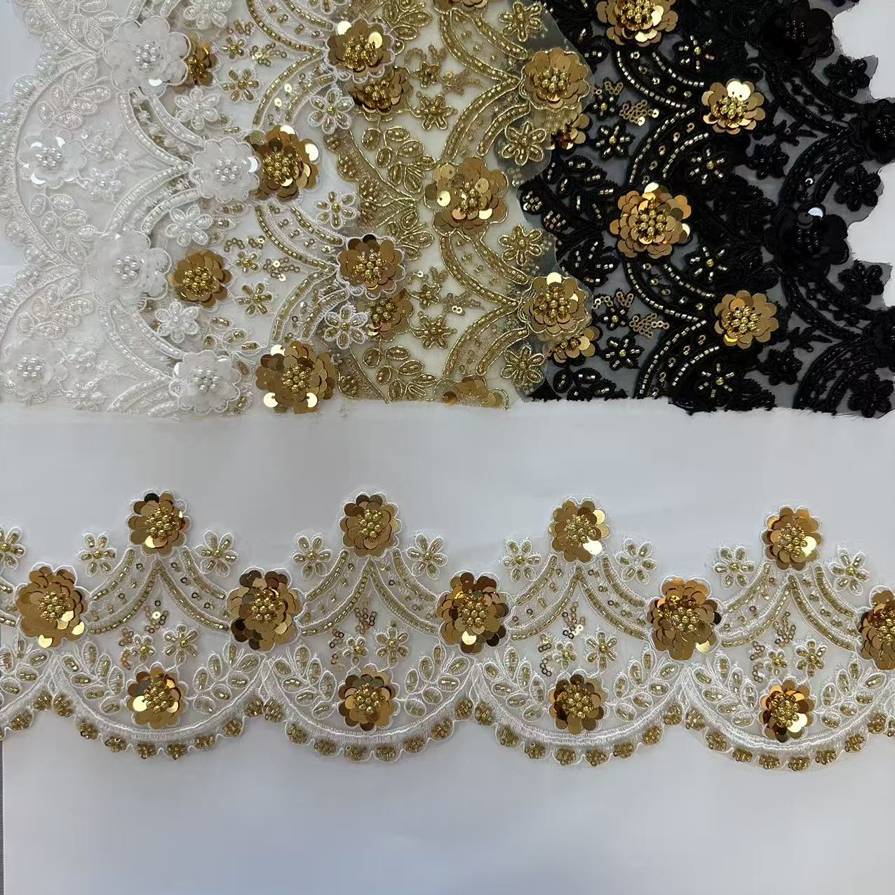 gold lace trimming