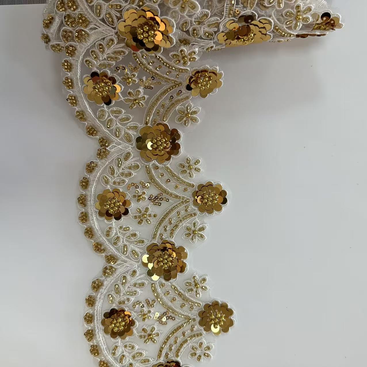 gold lace trimming