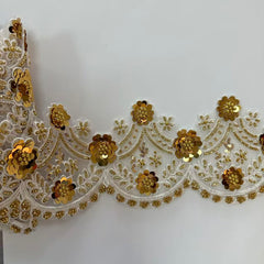 gold lace trimming