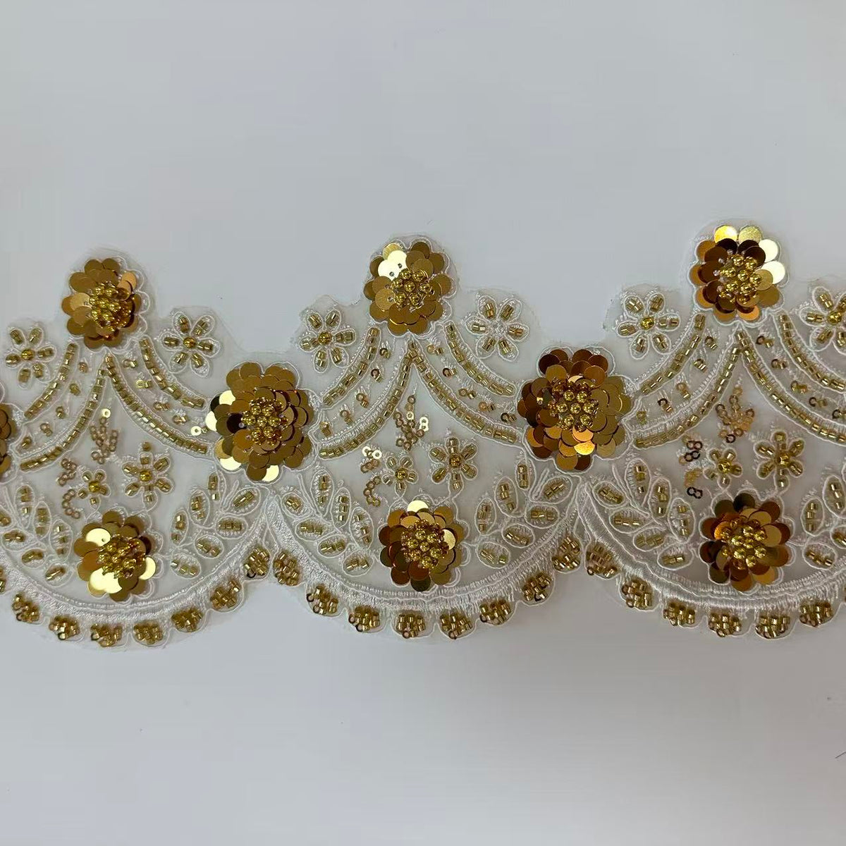 gold lace trimming