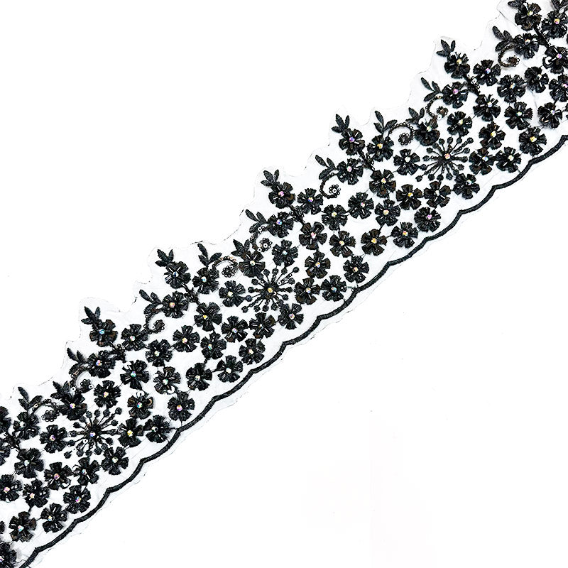D2608-131 multicolor bead trimming