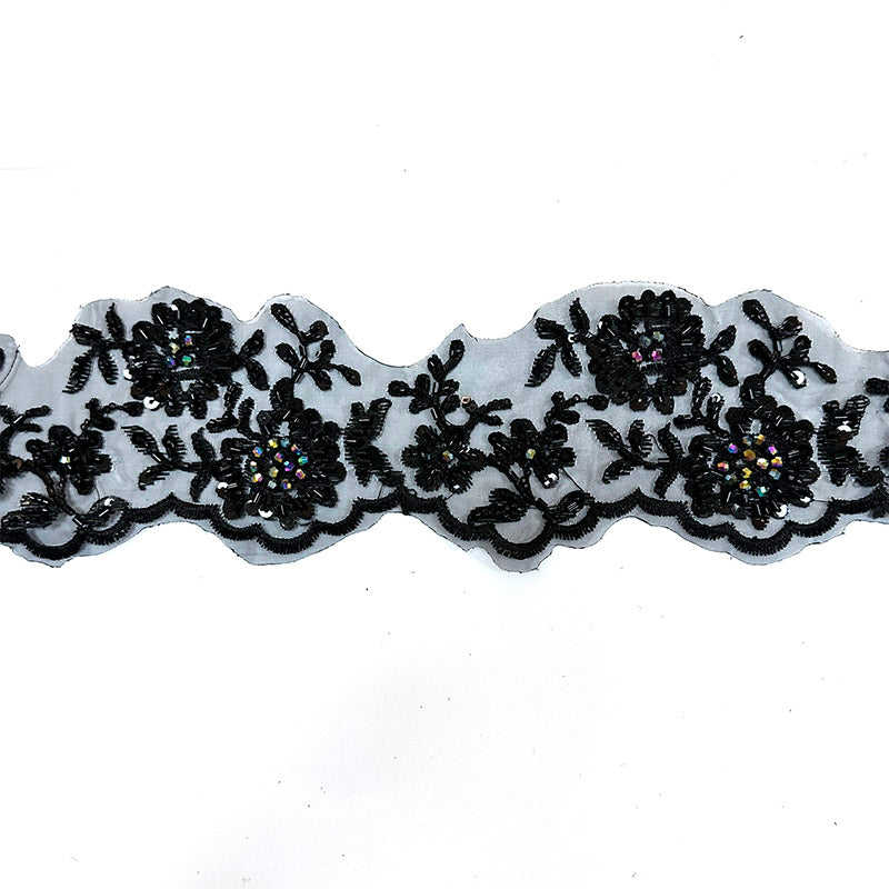 D2608-132 multicolor bead trimming