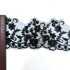 D2608-139 multicolor bead trimming