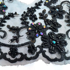 D2608-139 multicolor bead trimming