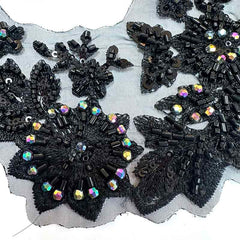 D2608-143 multicolor bead trimming