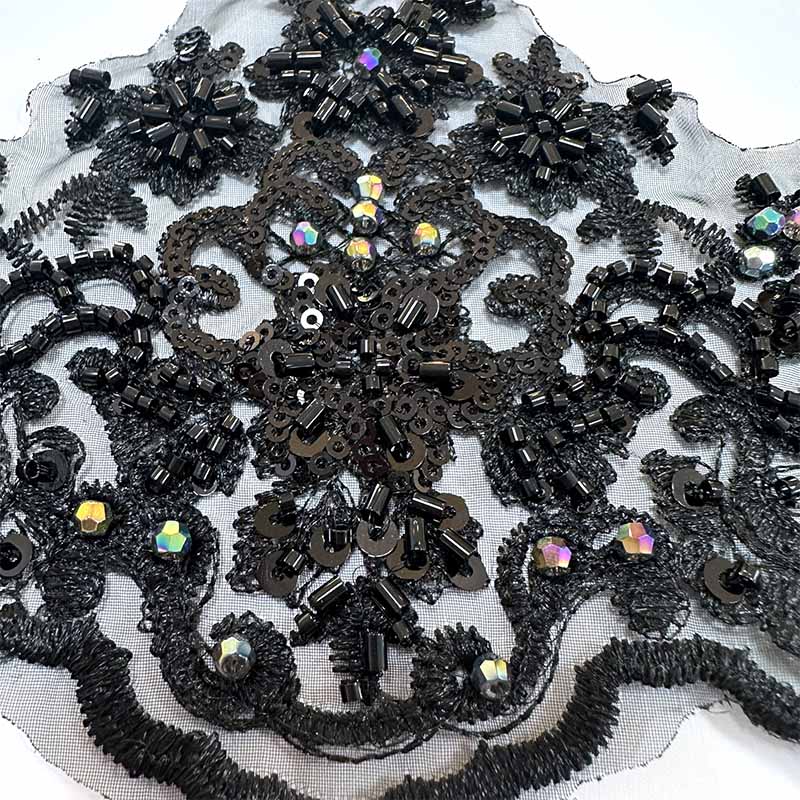 D2608-149 multicolor bead trimming