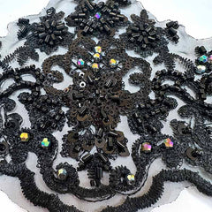 D2608-149 multicolor bead trimming
