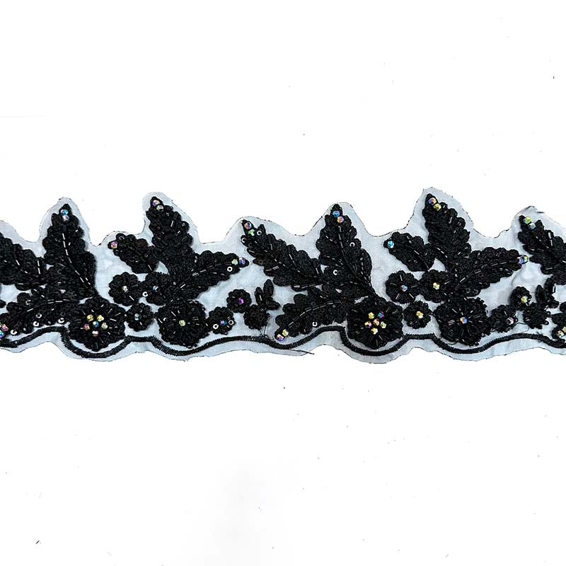 D2608-156 multicolor bead trimming