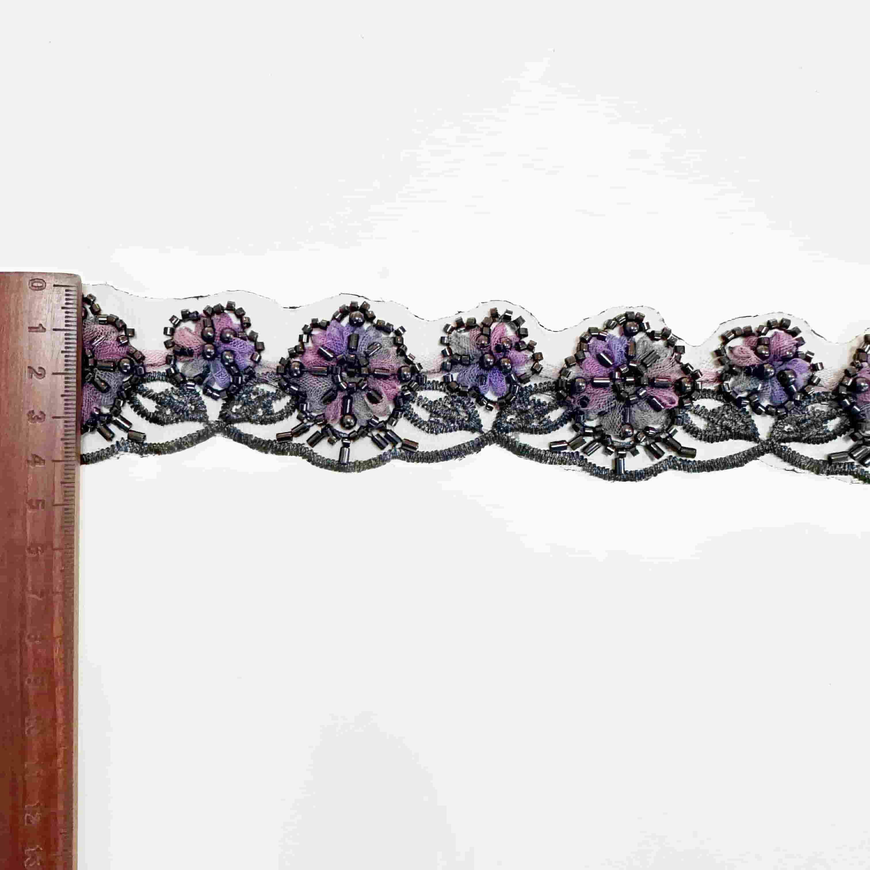 L2607-011 border lace trimming