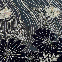 QA260805 Border sequins fabric for dress
