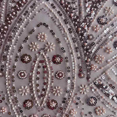 QAF10004 beaded Lace Fabric