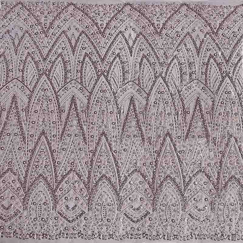 QAF10004 beaded Lace Fabric