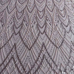 QAF10005 beaded Lace Fabric