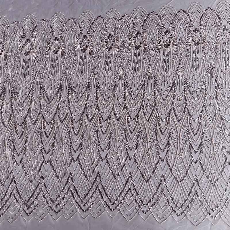 QAF10005 beaded Lace Fabric