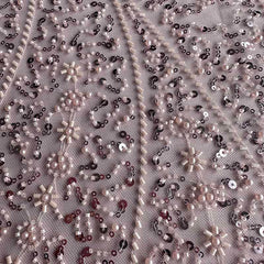 QAF10006 beaded Lace Fabric