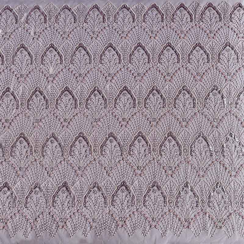QAF10007 beaded Lace Fabric