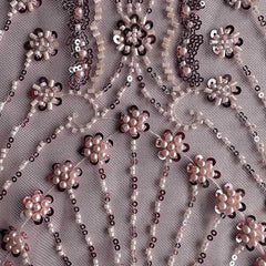 QAF10007 beaded Lace Fabric