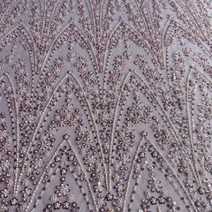 QAF10008 beaded Lace Fabric