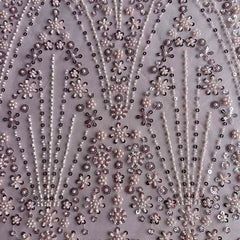 QAF10008 beaded Lace Fabric