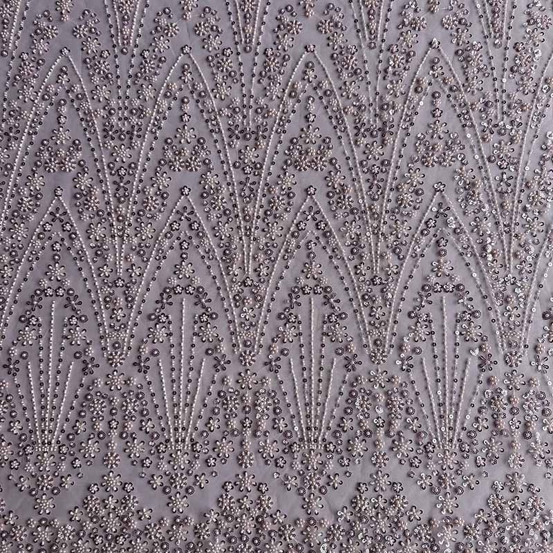QAF10008 beaded Lace Fabric