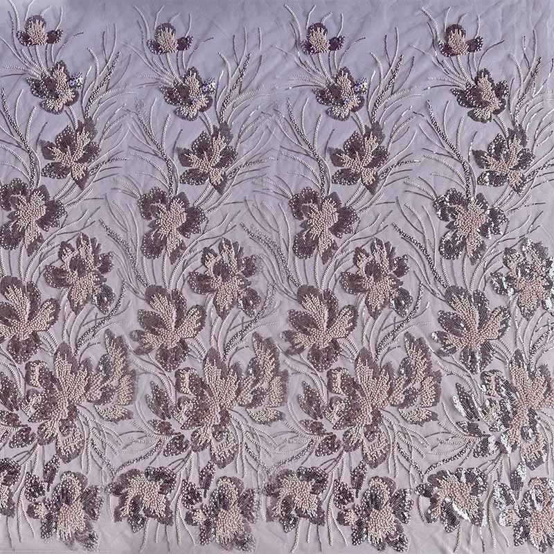 QAF10009 beaded Lace Fabric