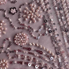 QAF10010 beaded Lace Fabric