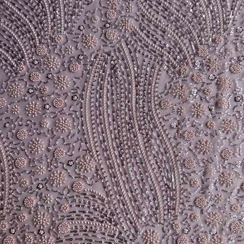 QAF10010 beaded Lace Fabric