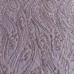 QAF10011 beaded Lace Fabric