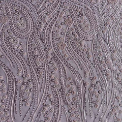 QAF10011 beaded Lace Fabric