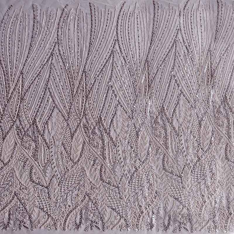 QAF10012 beaded Lace Fabric