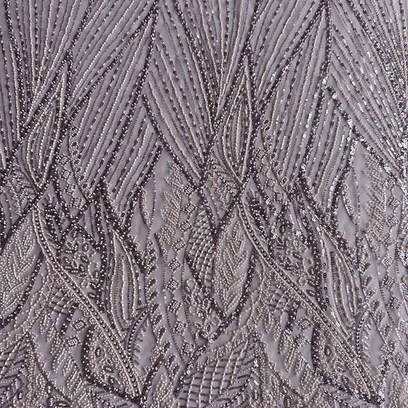 QAF10012 beaded Lace Fabric