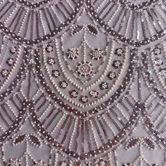 QAF10013 beaded Lace Fabric