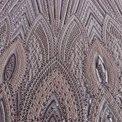 QAF10014 beaded Lace Fabric