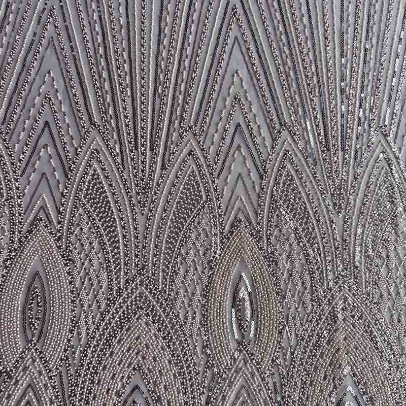 QAF10014 beaded Lace Fabric