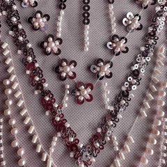QAF10016 beaded Lace Fabric