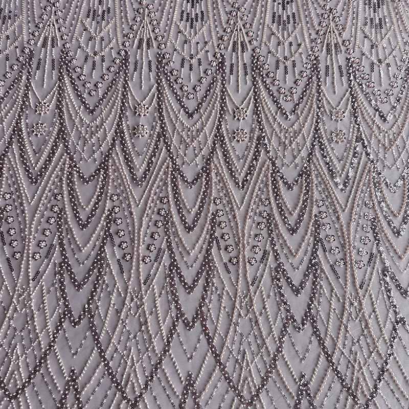 QAF10016 beaded Lace Fabric