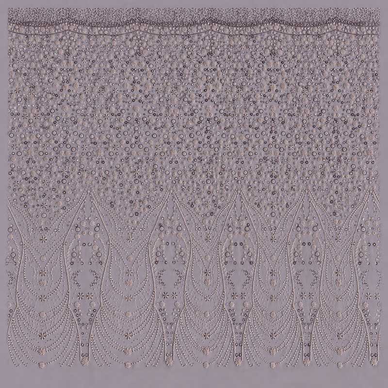 QAF10017 beaded Lace Fabric
