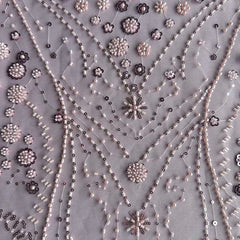 QAF10017 beaded Lace Fabric