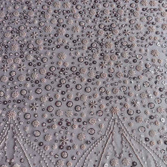 QAF10017 beaded Lace Fabric