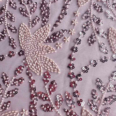 QAF10018 beaded Lace Fabric