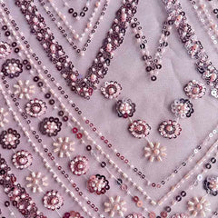 QAF10019 beaded Lace Fabric