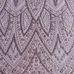 QAF10019 beaded Lace Fabric