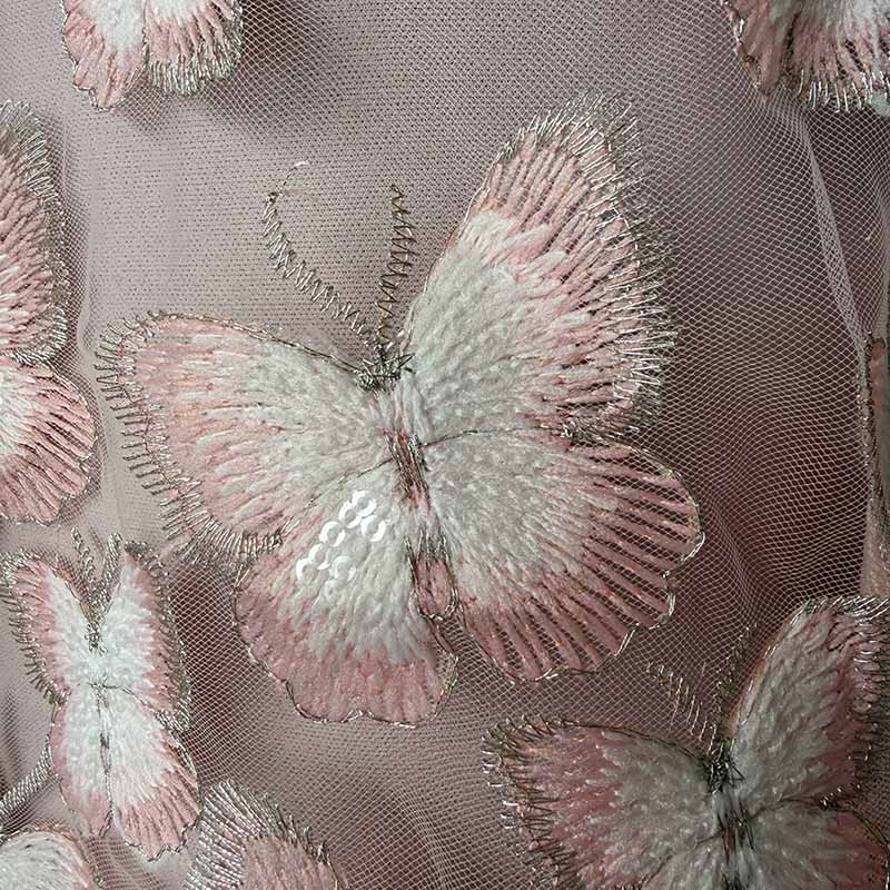 QAF10028 Butterfly lace fabric