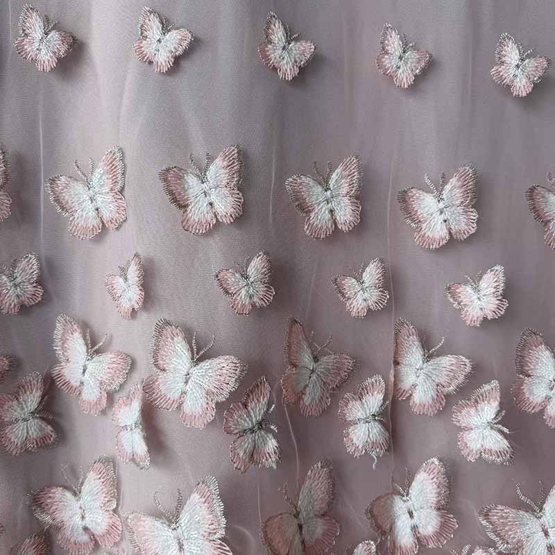 QAF10028 Butterfly lace fabric