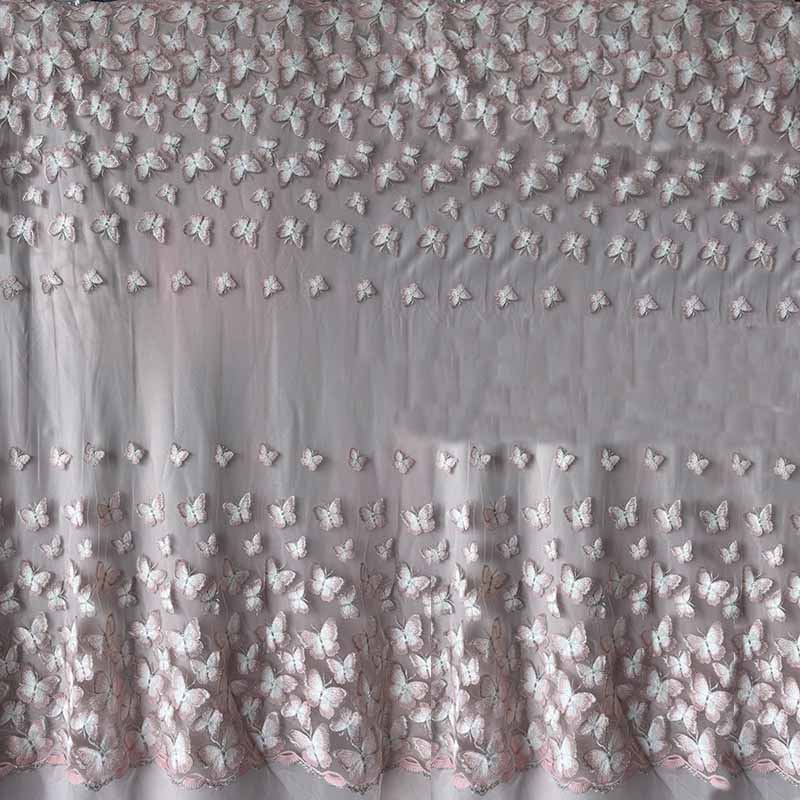 QAF10028 Butterfly lace fabric