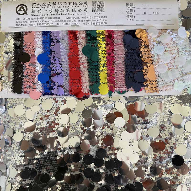QAF10029 Fancy sequins fabric