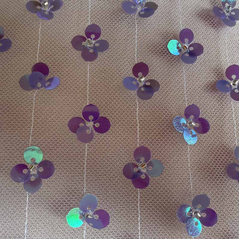 QAF10030 Fancy sequins fabric for kid dress
