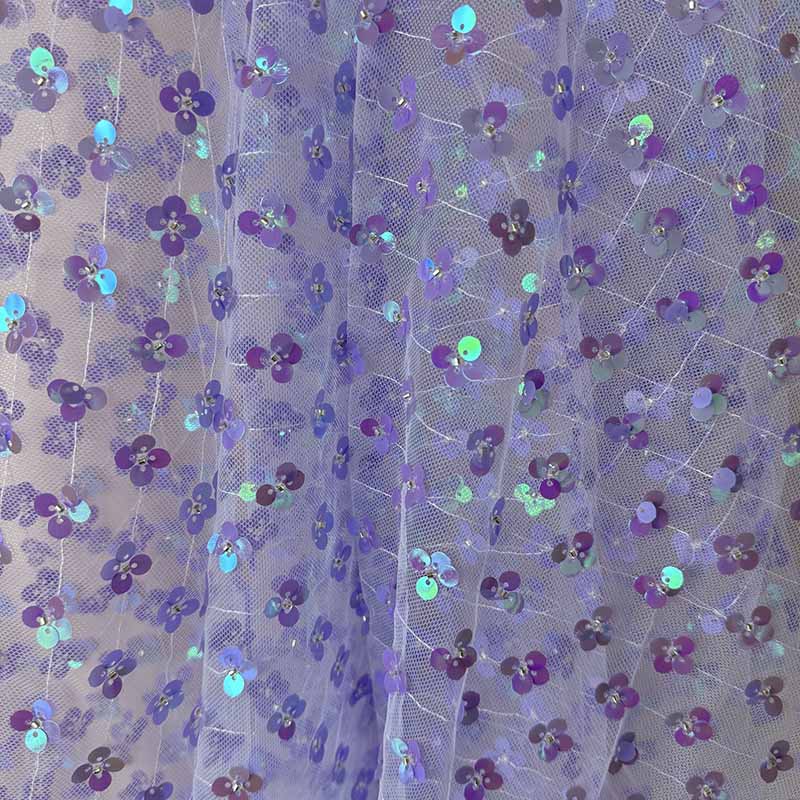 QAF10030 Fancy sequins fabric for kid dress