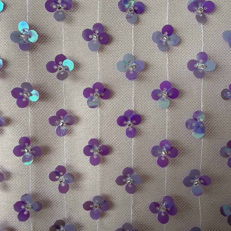 QAF10030 Fancy sequins fabric for kid dress